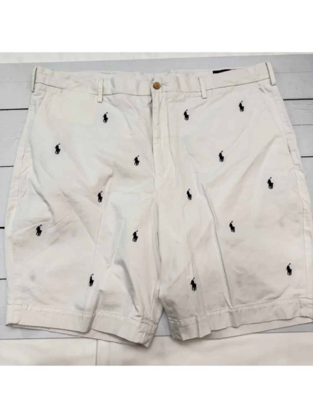 Polo Ralph Lauren Set 2 Mens Shorts Sz 42 Polo Pony Print Stretch Classic Fit